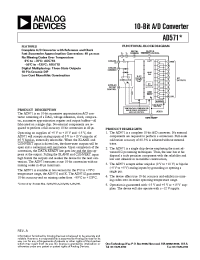 Datasheet AD571 manufacturer Analog Devices