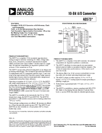 Datasheet AD573KD manufacturer Analog Devices