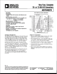 Datasheet AD578 manufacturer Analog Devices