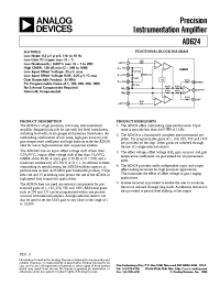 Datasheet AD624C manufacturer Analog Devices