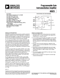 Datasheet AD625SD/883B manufacturer Analog Devices