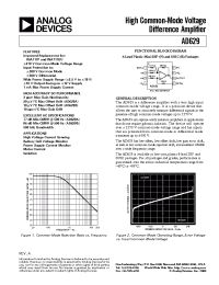 Datasheet AD629BR manufacturer Analog Devices