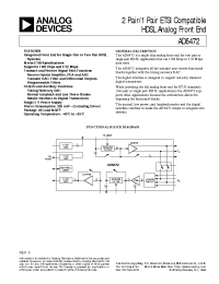 Datasheet AD6472 manufacturer Analog Devices