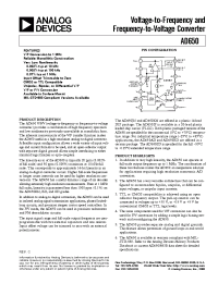 Datasheet AD650BD manufacturer Analog Devices