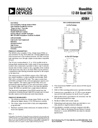 Datasheet AD664AD-UNI manufacturer Analog Devices