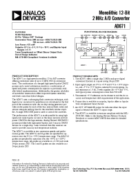 Datasheet AD671 manufacturer Analog Devices