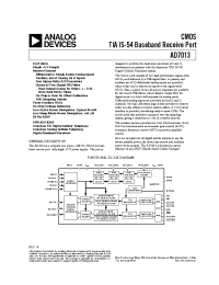 Datasheet AD7013ARS manufacturer Analog Devices