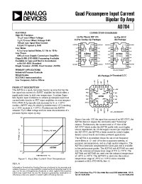 Datasheet AD704 manufacturer Analog Devices