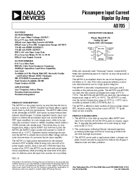 Datasheet AD705KN manufacturer Analog Devices