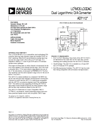 Datasheet AD7112BN manufacturer Analog Devices
