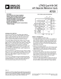 Datasheet AD7225 manufacturer Analog Devices