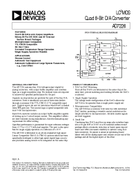 Datasheet AD7226 manufacturer Analog Devices