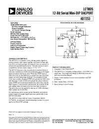 Datasheet AD7233 manufacturer Analog Devices