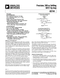 Datasheet AD744A manufacturer Analog Devices