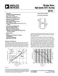 Datasheet AD745JR-16 manufacturer Analog Devices