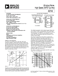 Datasheet AD745S/883B manufacturer Analog Devices