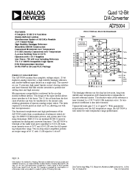 Datasheet AD75004KP manufacturer Analog Devices