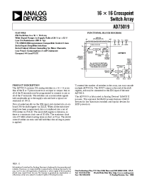 Datasheet AD75019 manufacturer Analog Devices