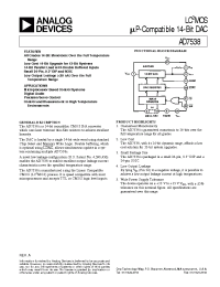 Datasheet AD7538JN manufacturer Analog Devices