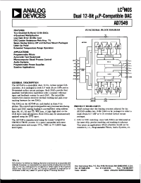 Datasheet AD7549JN manufacturer Analog Devices