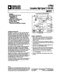 Datasheet AD7572JN12 manufacturer Analog Devices