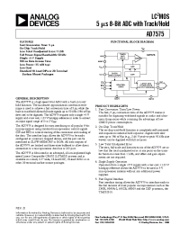 Datasheet AD7575JN manufacturer Analog Devices
