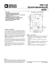Datasheet AD7582 manufacturer Analog Devices