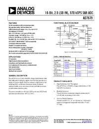 Datasheet AD7655 manufacturer Analog Devices