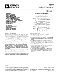 Datasheet AD7703AN manufacturer Analog Devices