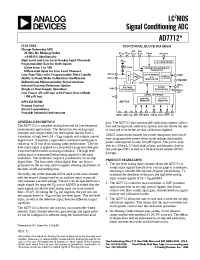 Datasheet AD7712 manufacturer Analog Devices
