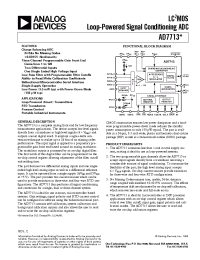 Datasheet AD7713 manufacturer Analog Devices