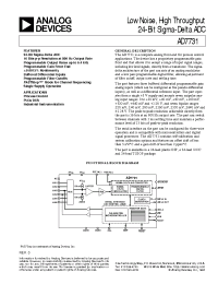Datasheet AD7731 manufacturer Analog Devices