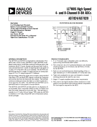 Datasheet AD7824 manufacturer Analog Devices