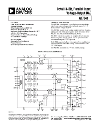 Datasheet AD7841 manufacturer Analog Devices