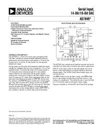 Datasheet AD7849 manufacturer Analog Devices
