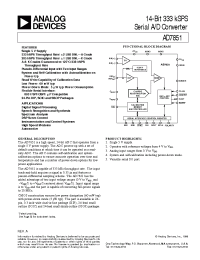 Datasheet AD7851AN manufacturer Analog Devices