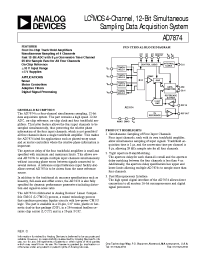 Datasheet AD7874BR manufacturer Analog Devices