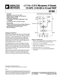 Datasheet AD7888BR manufacturer Analog Devices