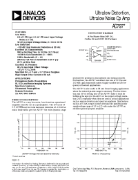 Datasheet AD797A manufacturer Analog Devices