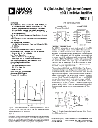 Datasheet AD8018ARU-REEL manufacturer Analog Devices