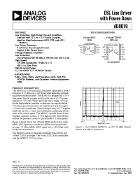 Datasheet AD8019ARU-Reel manufacturer Analog Devices