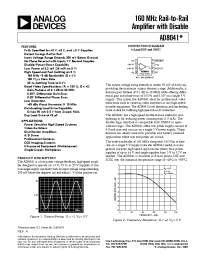 Datasheet AD8041A manufacturer Analog Devices