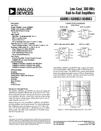 Datasheet AD8061ART-REEL manufacturer Analog Devices