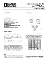 Datasheet AD8065ART-R2 manufacturer Analog Devices