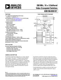 Datasheet AD8106 manufacturer Analog Devices
