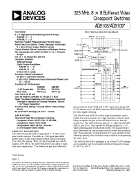 Datasheet AD8108-EB manufacturer Analog Devices