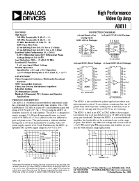 Datasheet AD811AR-16 manufacturer Analog Devices