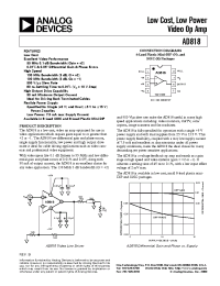 Datasheet AD818AR-REEL manufacturer Analog Devices
