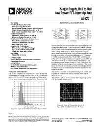 Datasheet AD820A manufacturer Analog Devices