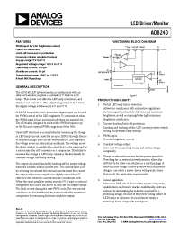 Datasheet AD8240YRM-REEL manufacturer Analog Devices